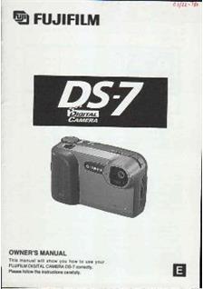 Fujifilm DS7 manual. Camera Instructions.
